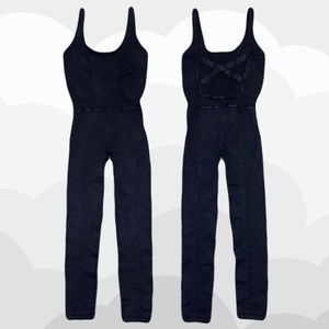 Free People - Good Karma Onesie in Washed Black